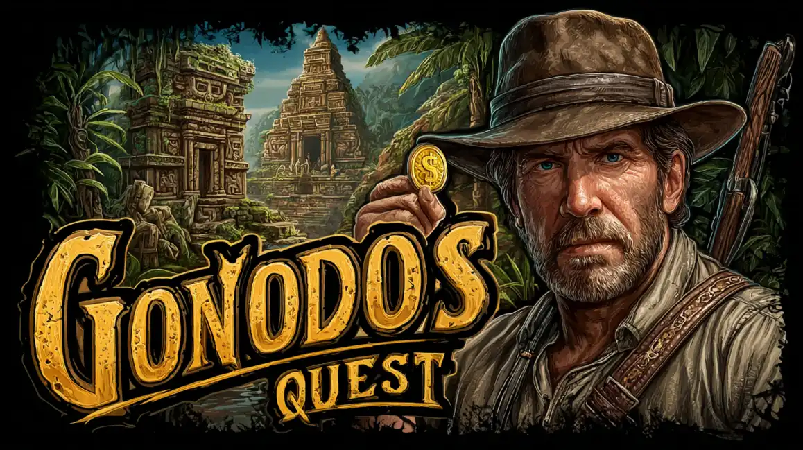 Embark on the Gonodos Quest Slot at KKBD Join the rugged adventurer on his search for ancient treasure in the thrilling 'Gonodos Quest' slot game, exclusively available at the KKBD online casino.